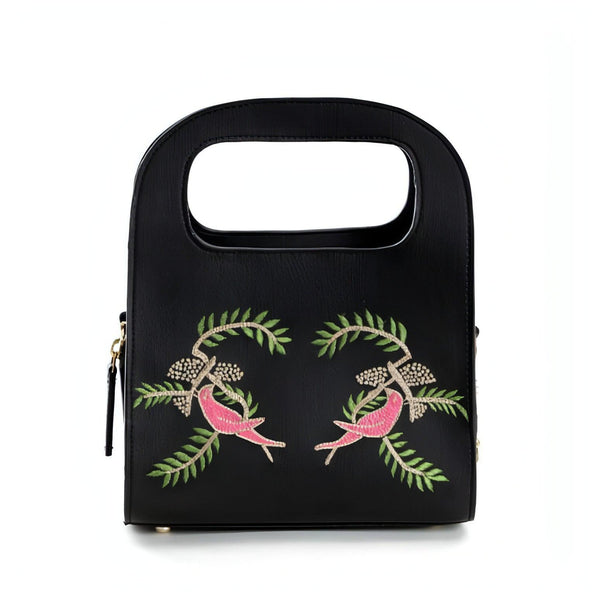 Green Hermitage Aphrodite Handbag - Black