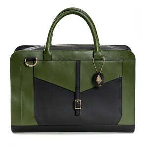 Green Hermitage Atlas Laptop Bag - Green & Black